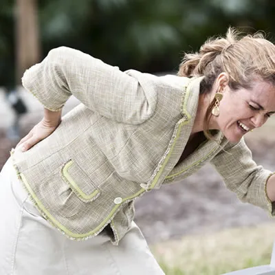woman with lower back pain